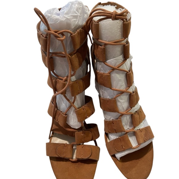 Marc Fisher Paradox Brown Suede Sandals🆕 - Picture 3 of 8